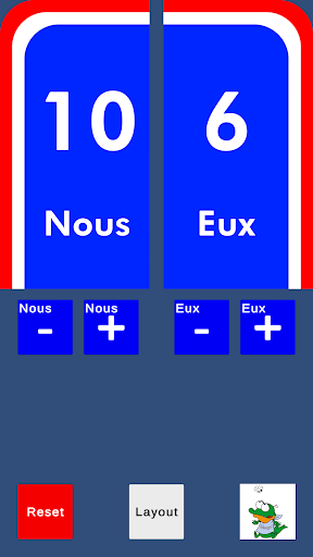 Android application Pétanque Counter screenshort