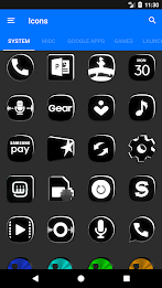 Flat Black and White Icon Pack poster 8