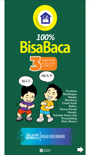Android application 100% Bisa Baca Level 3 screenshort