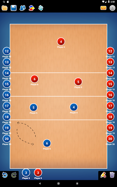 Captura de Pantalla 8 Pizarra Táctica: Voleibol android