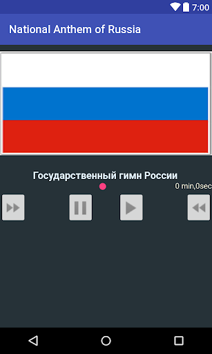 Android application National Anthem of Russia screenshort