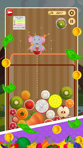 Merge Peach - Fruit Merge Screen 2