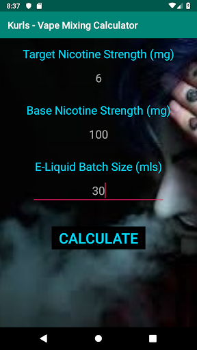 Vape E-Liquid Mixing Calculator
