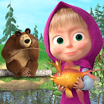 Cover Image of Download Masha and the Bear: Fishing  APK