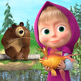 Masha and the Bear: Fishing icon