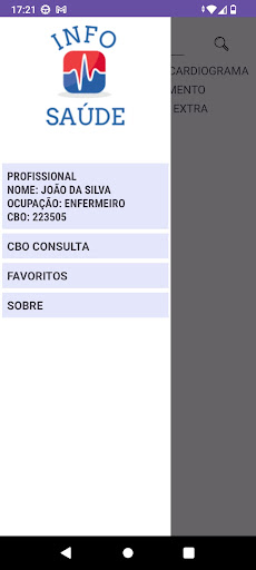 Android application Info Saúde screenshort