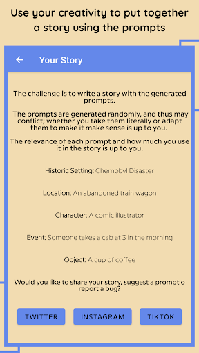 Story Writing Prompt Generator