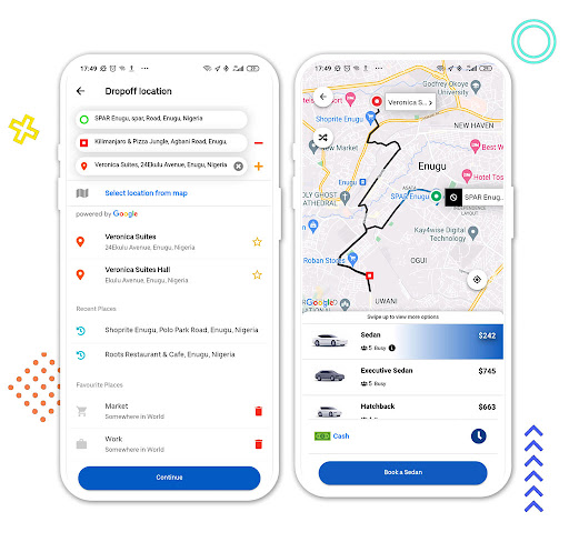 Android application Next Driver LT screenshort
