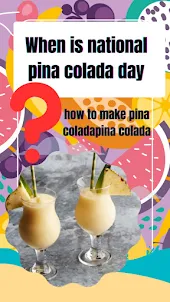 When national pina colada day