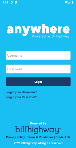 Android application Anywhere by Billhighway screenshort