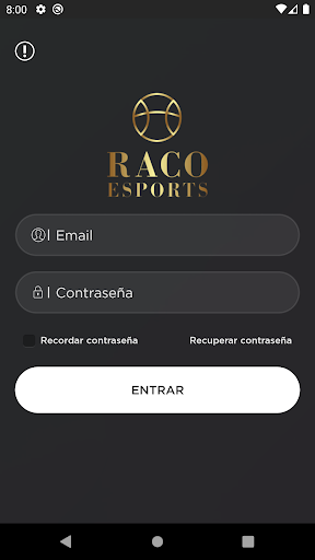 Android application Raco Esports screenshort