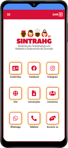 Android application APP SINTRAHG screenshort