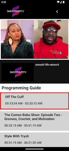Smooth Life Network Screen 2