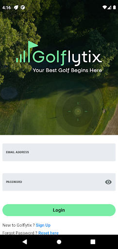 Android application Golflytix screenshort