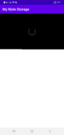 Android application My Note : Storage screenshort
