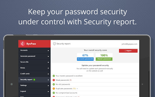 ByePass Password Manager from iolo