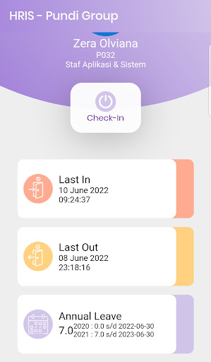 HRIS - Pundi Group Screen 2