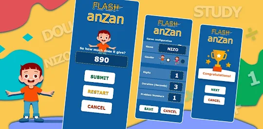 Flash Anzan (Soroban Game)