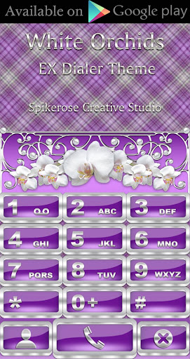 White Orchids 3D Next Launcher Screen 3