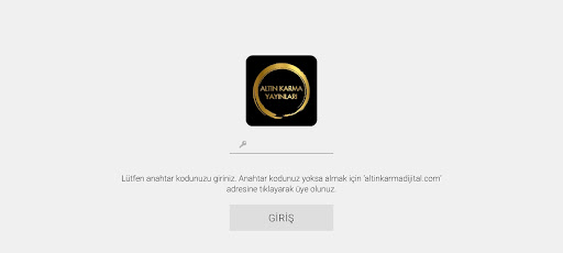 Android application Altın Karma Mobil Kütüphane screenshort