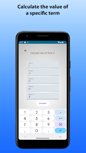 Quadratic Sequence Calculator Screen 3