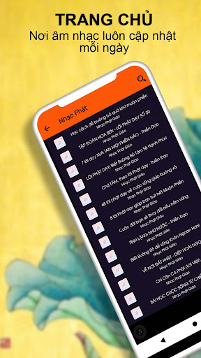 Android application Nhạc Phật Buông Bỏ Phiền Muộn screenshort