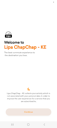 Android application Lipa Chap Chap screenshort
