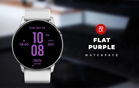 Flat Purple Watch Face