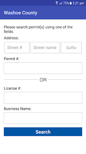 Android application Washoe Building Inspections screenshort