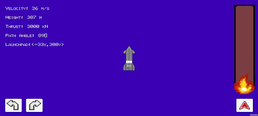 Android application SpaceXSim screenshort