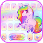 Keyboard - Colorful Unicorn Th