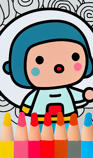 Android application Toca Boca Coloring Pages screenshort