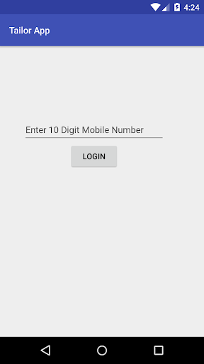 Android application Tailor App screenshort