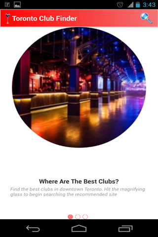 Android application Toronto StickMan Club Finder screenshort