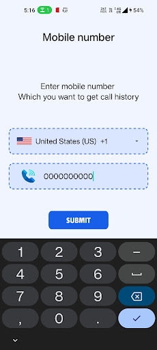 Call History Any Number Detail