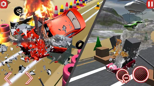 Beam Game:Car Crash-Stunt Race