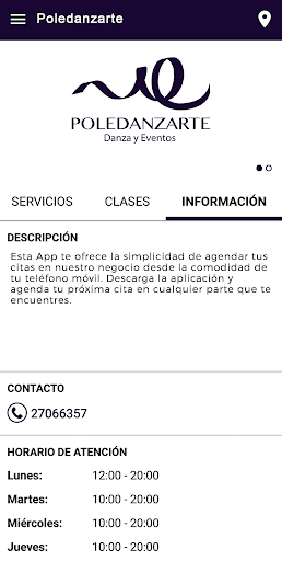 Android application Poledanzarte screenshort