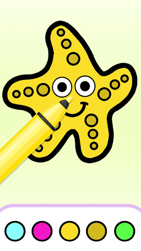 Android application Starfish Coloring screenshort