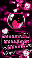 screenshot of Pink Heart Glass Theme