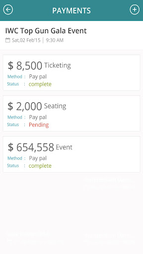 LiveImpact Events Screen 2