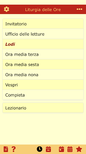 Liturgia delle Ore. Lezionario Screen 3