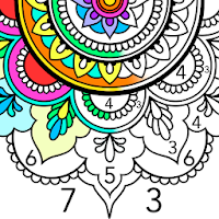 Mandala Color by Number - Mandala Coloring Book