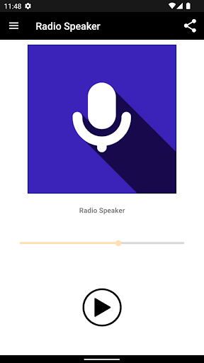 Android application Radio Speaker screenshort