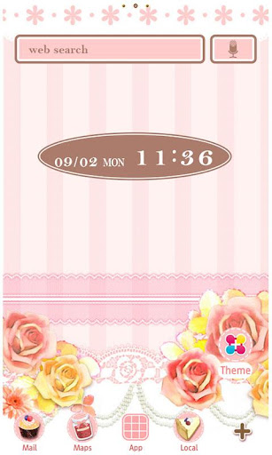 Android application Rose Wallpaper Sweet Pink screenshort