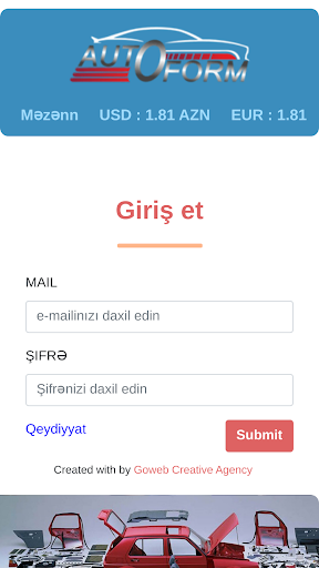 Android application Autoform.az screenshort
