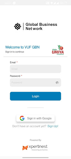 Android application VUF Global Business Network screenshort