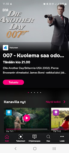 Android application DNA TV screenshort