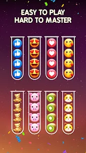 Puzzle de tri d'emoji