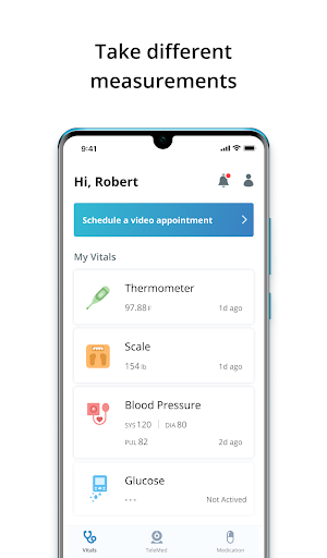 Android application CareHalo screenshort