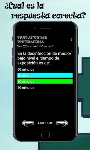 Test Auxiliar de Enfermeria Screen 2